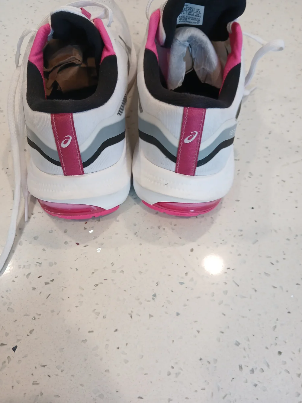 Asics Womens Size 9.5 Gel-Pulse 13 Running Shoes White Pink 1012B035 Mesh